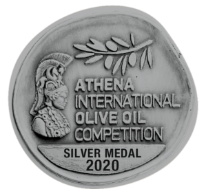 Silver medal in Athena international olive oil competition for 2020.