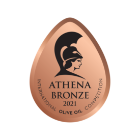 Χάλκινο Βραβείο Αθηνα 2021 στο διαθνή διαγωνισμό ελαιολάδου.