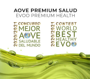 Award in the contest for the World´s Best healthy evoo for 2020/2021 from AOVE PREMIUM SALUD.
